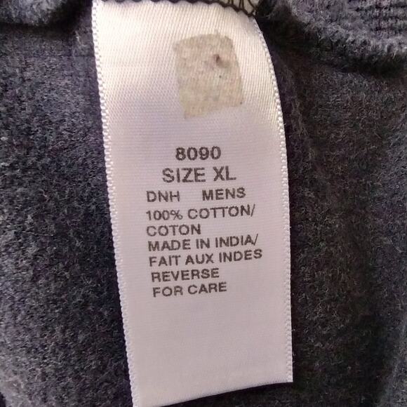 Woolrich Men's 1/4 zip Pullover 100% cotton Sweater - XL - Blue - Made in India - Picture 6 of 10